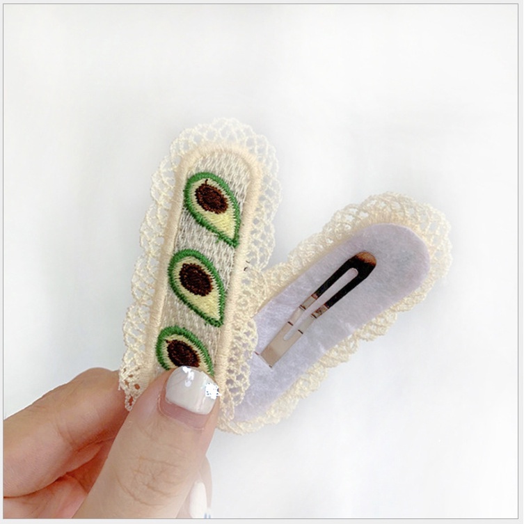 Kẹp Tóc Hình Cà Rốt / Trái Bơ Nhiều Màu Dễ Thương Kiểu Nhật Hàn Cho Bé