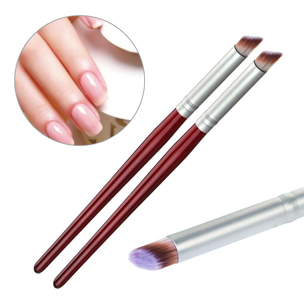 [Hàng mới về] Cọ vẽ trang trí móng tay hiệu ứng gradient tay cầm gỗ sử dụng tiện lợi