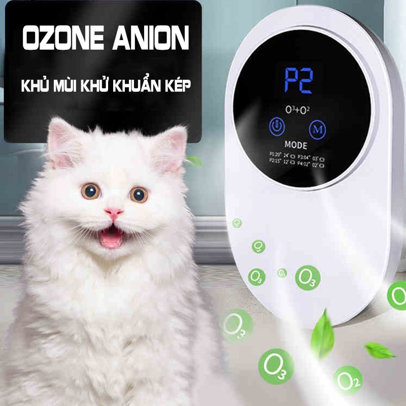 Máy khử mùi khử khuẩn máy lọc không khí mini LT0MKK1 OZONE ION ÂM tiêu diệt vi khuẩn mùi thuốc lá mùi thú cưng tới 99%