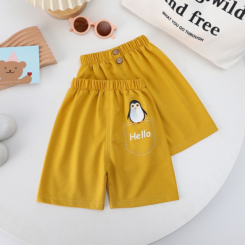 Quần Short Cotton Dáng Rộng Thoáng Khí In Họa Tiết Hoạt Hình Thời Trang Mùa Hè Cho Bé 2022