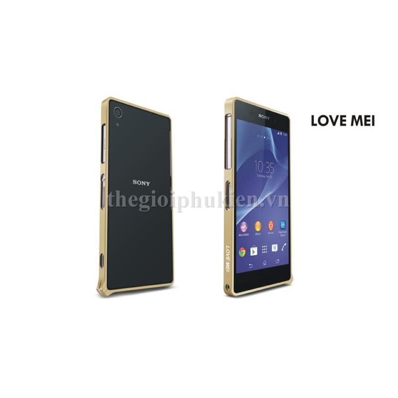 ( Xả Hàng ) Ốp viền kim loại Sony Xperia Z2 L50 chính hãng Love Mei