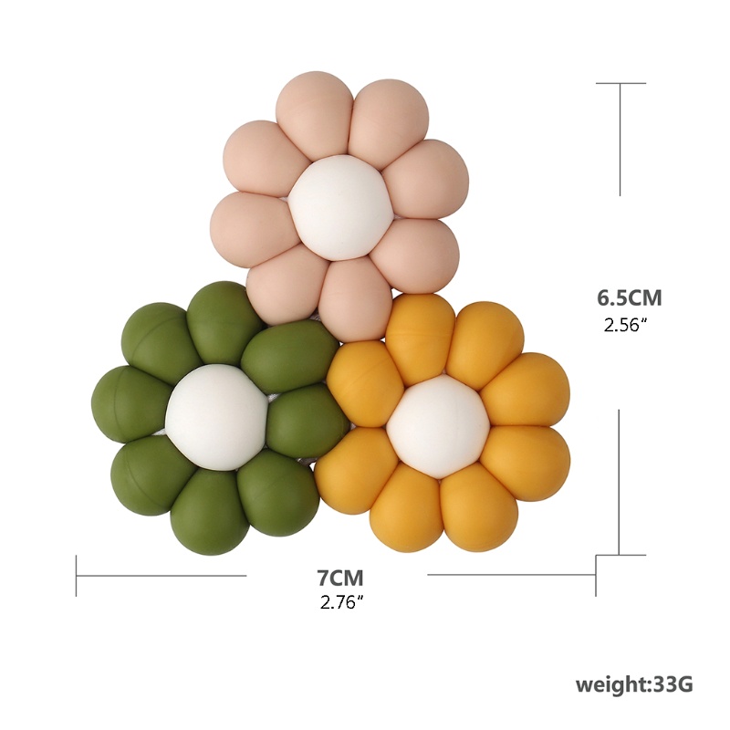 Đồ Chơi Gặm Nướu Hình Bông Hoa Bằng Silicone Cấp Thực Phẩm Dành Cho Em Bé