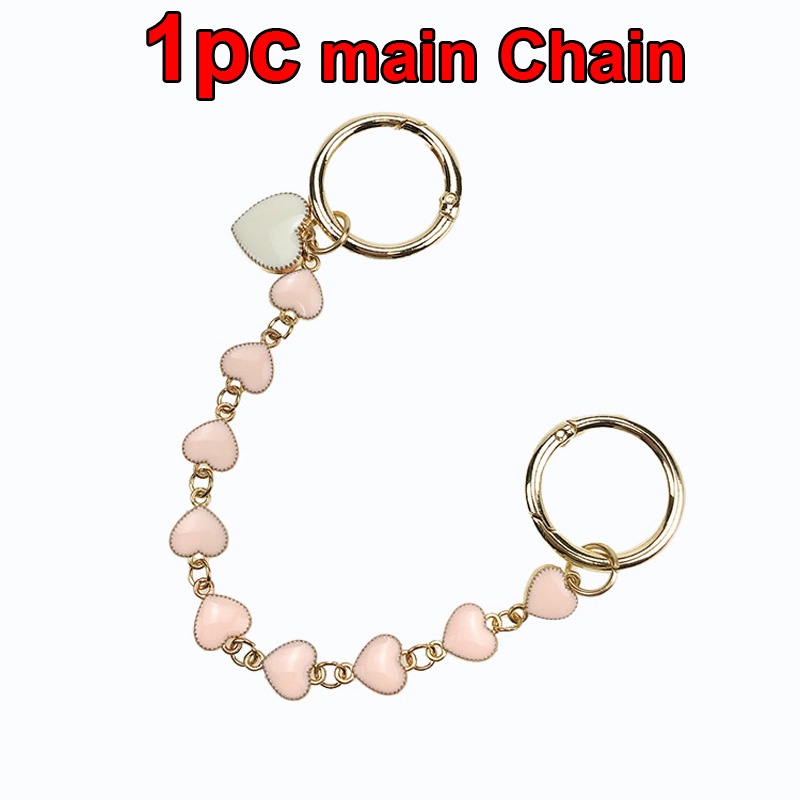 Bộ Phụ Kiện Dây Xích Kim Loại Đính Đá Ngọc Trai Hoa Cúc Trang Trí Giày Dép Cho Nữ