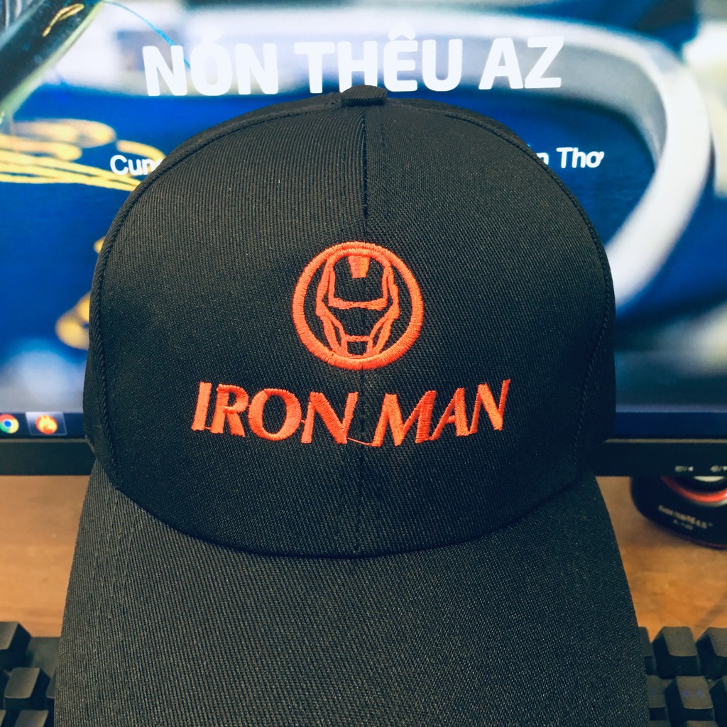 Nón kết thêu logo Iron Man Marvel Avengers AZ MT116