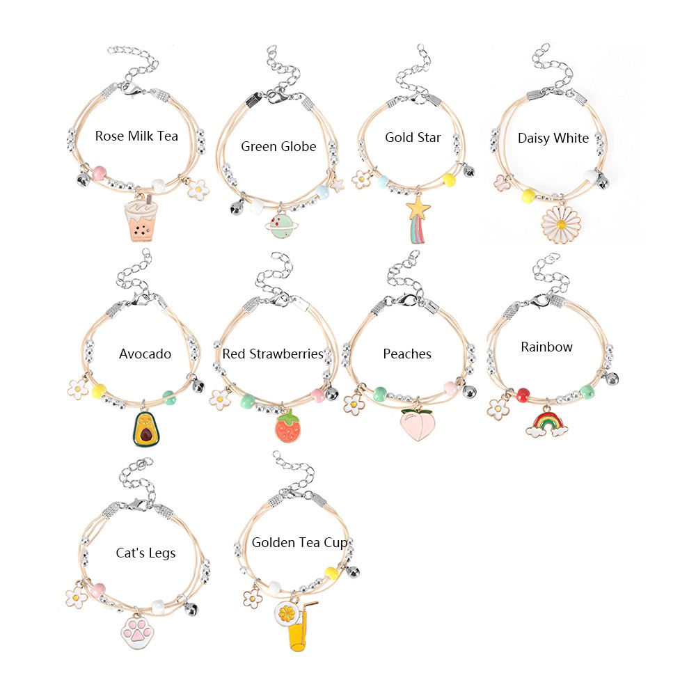 [Mã FAMAYFA giảm 10K đơn 50K] Vòng đeo tay phối dây bện trang trí mặt nhiều kiểu tùy chọn xinh xắn | BigBuy360 - bigbuy360.vn