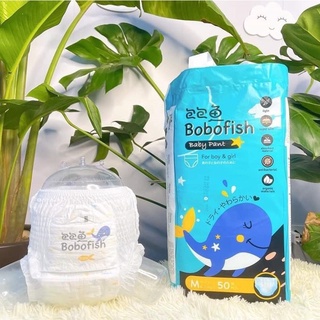 Bỉm tã quần dán Bobofish cải tiến bo mông siêu thấm m50 l50 xl50 xxl50