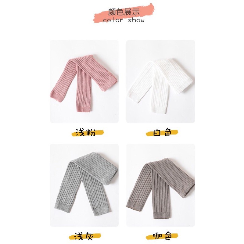 Quần tất k bàn ( quần legging len) cho bé loại đẹp túi zip