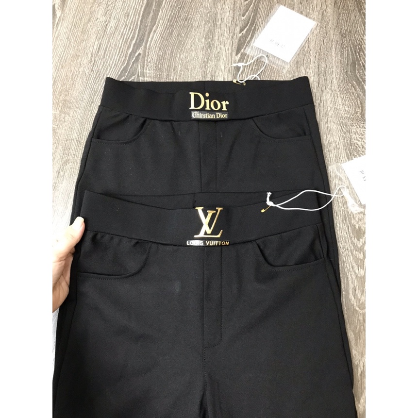 Quần tregging nữ cạp cao, quần legging nữ cao cấp thun ôm nâng mông vải dày dặn co giãn tốt | BigBuy360 - bigbuy360.vn