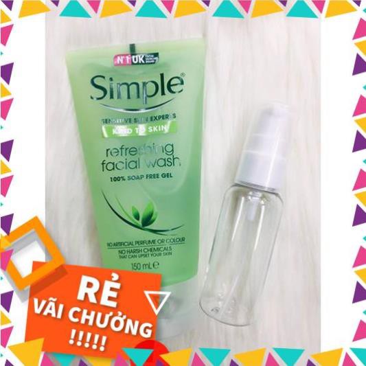 SỮA RỬA MẶT SIMPLE Kind To Skin Moisturising Facial Wash 150ML