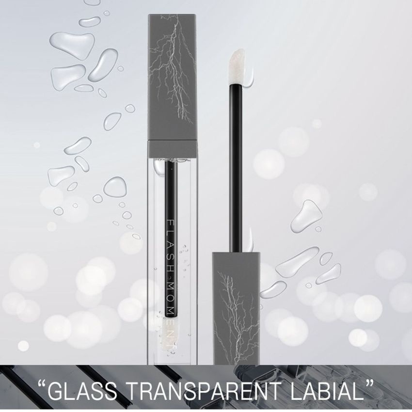 Son Bóng Trong Suốt Dưỡng Ẩm Môi FlashMoment Phong Cách Âu Mỹ