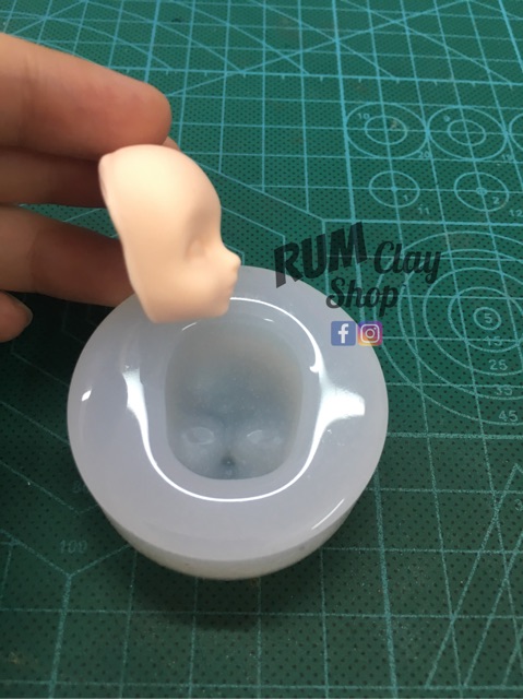 [R90] Khuôn Silicone Mặt Doll nhỏ