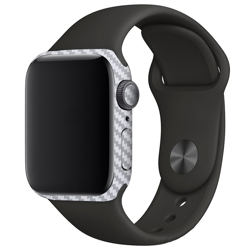 Miếng Dán Họa Tiết Sợi Carbon 3D Bảo Vệ Mặt Sau Cho Đồng Hồ Apple Watch 7 6 SE 5 4 45MM 41MM 40MM 44MM