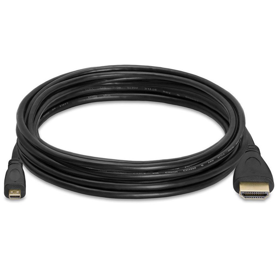 1M Micro HDMI-compatible To HDMI-compatible 1080p Wire Cable TV AV Adapter