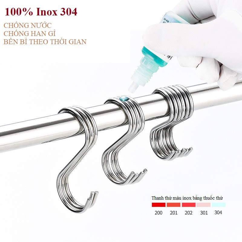 Móc Treo đồ chữ S Inox 304 Latimax Cao Cấp