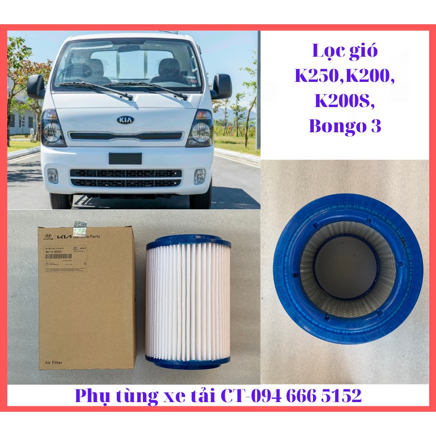 Lọc gió xe KIA K250, K200, Bongo3, Hyundai N250-Hàng Mobis chính hãng-28113 4E500