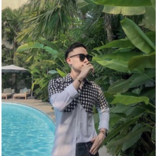 ÁO SƠMI TWEED PHỐI: MÀU ĐEN và MÀU TRẮNG by “K honista”