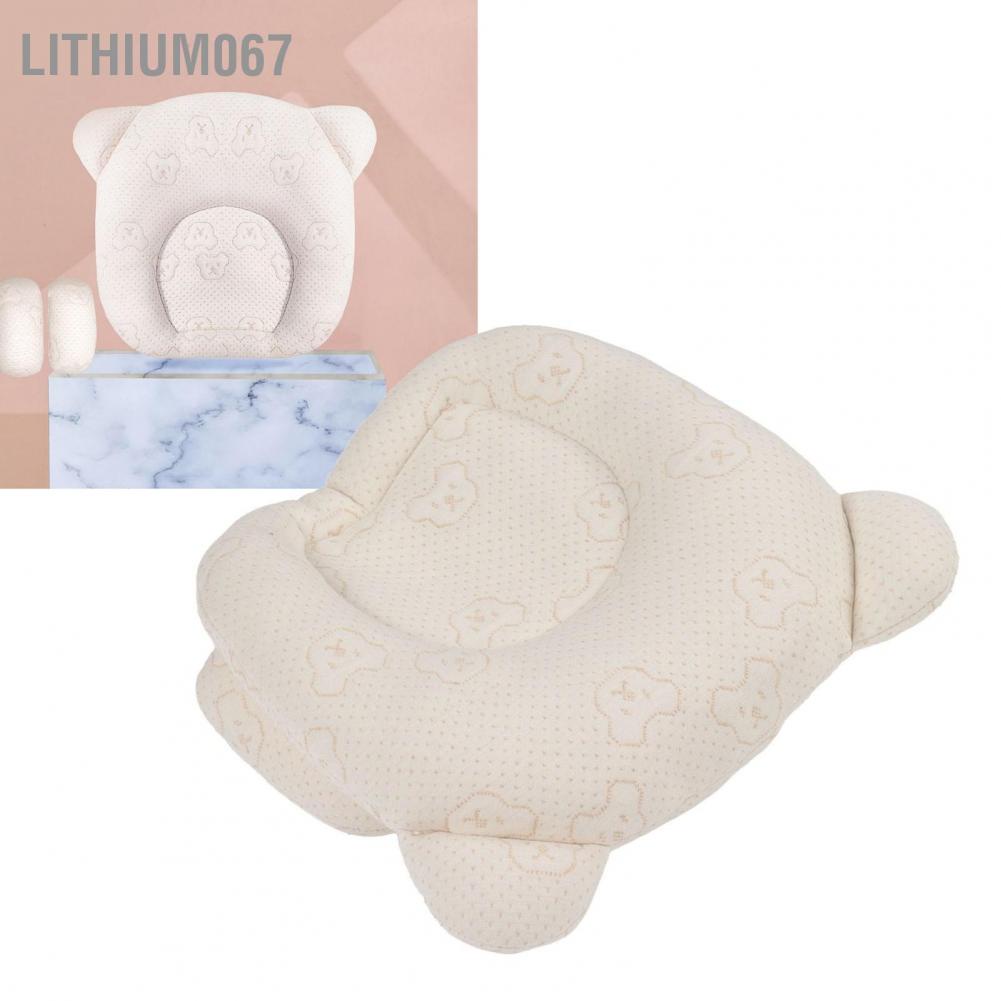 Lithium067 Gối Cao Su Non Chống Méo Đầu Bẹp Đầu Cho Trẻ Sơ Sinh Gối định hình đầu cho trẻ sơ sinh Ngăn ngừa phẳng có khả năng đàn hồi cao mới biết đi