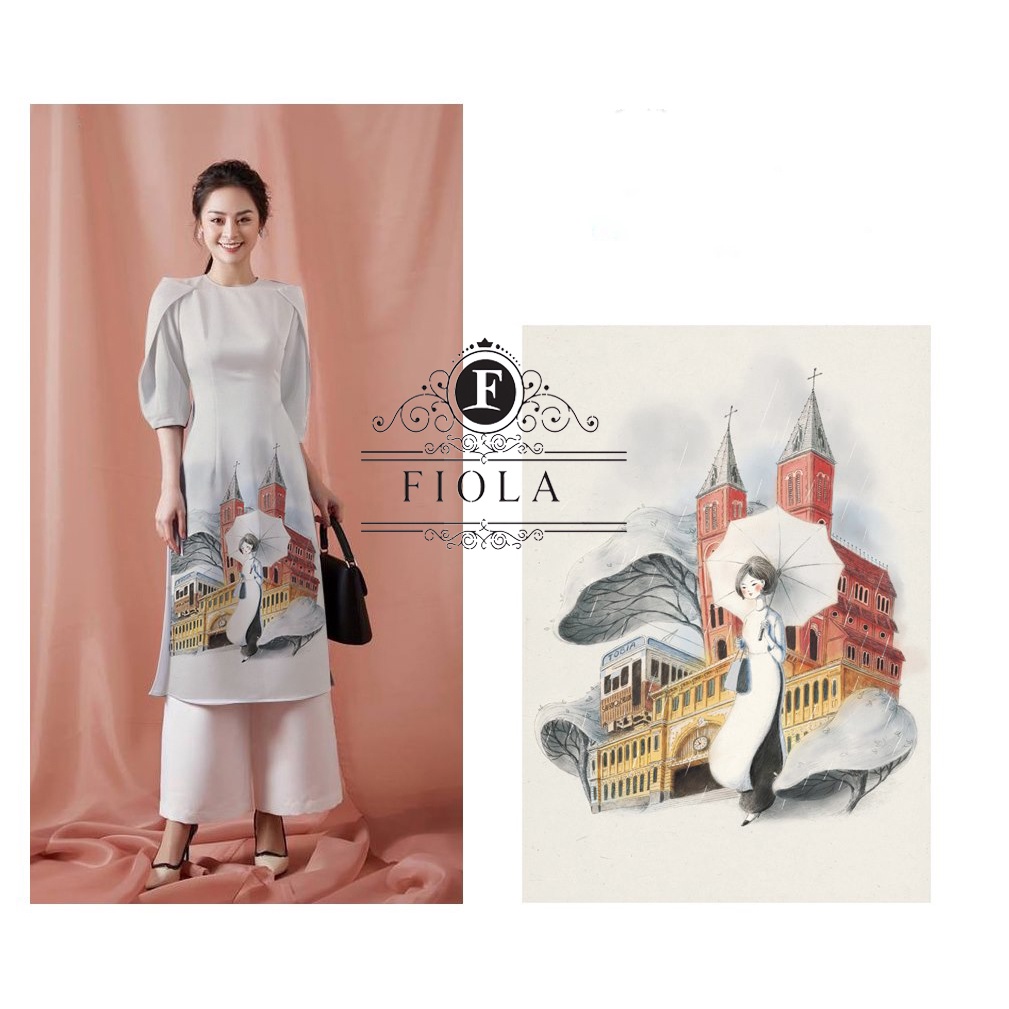Áo Dài Cách Tân Nữ Fiolastore