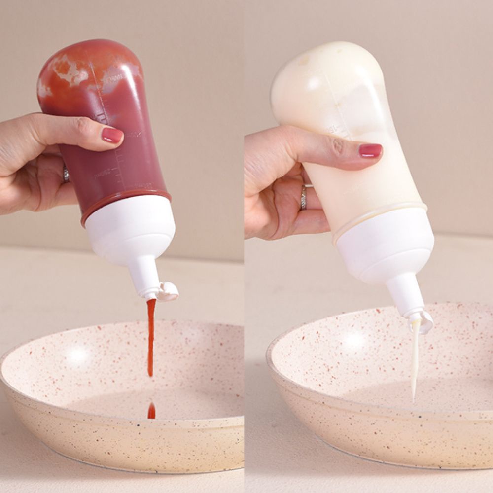 Bình Nhựa Đựng Nước Sốt Chống Bụi Chống Rò Rỉ 350ml