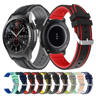 Dây đeo thoáng khí bằng silicone khóa inox cho đồng hồ thông minh Samsung Gear S3 Classic / Frontier Galaxy 46mm 22mm