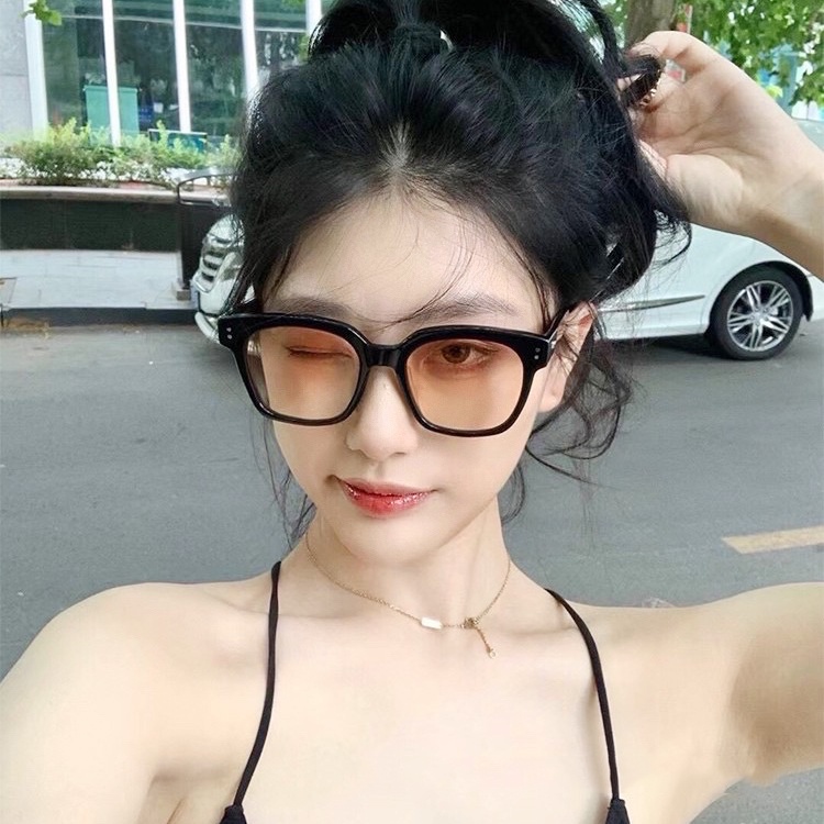 Kính Mát Hình Chữ Nhật Nhiều Màu Sắc Phong Cách Hàn Quốc Thời Trang Unisex