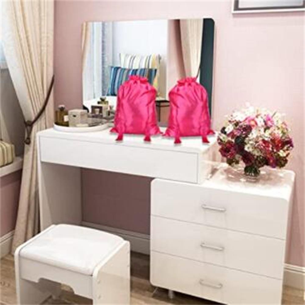 Túi Đựng Tóc Giả Bằng Lụa Satin Màu Sắc Đa Năng