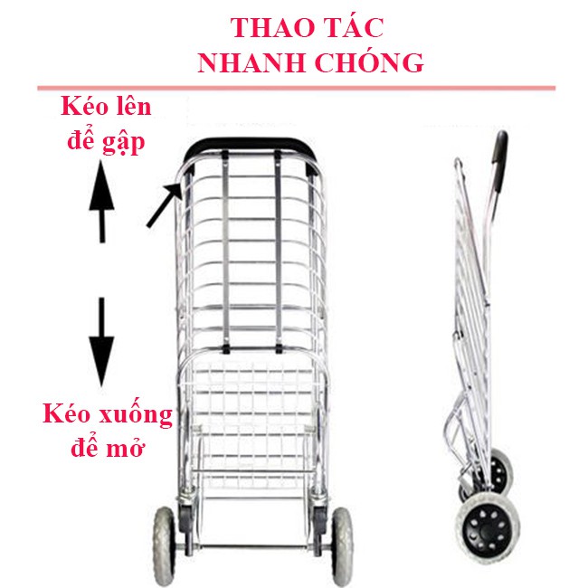 Xe Kéo Đi Chợ Đa Năng Tiện Dụng Cho Mọi Nhà - XDC1940 - Chính hãng NIKITA