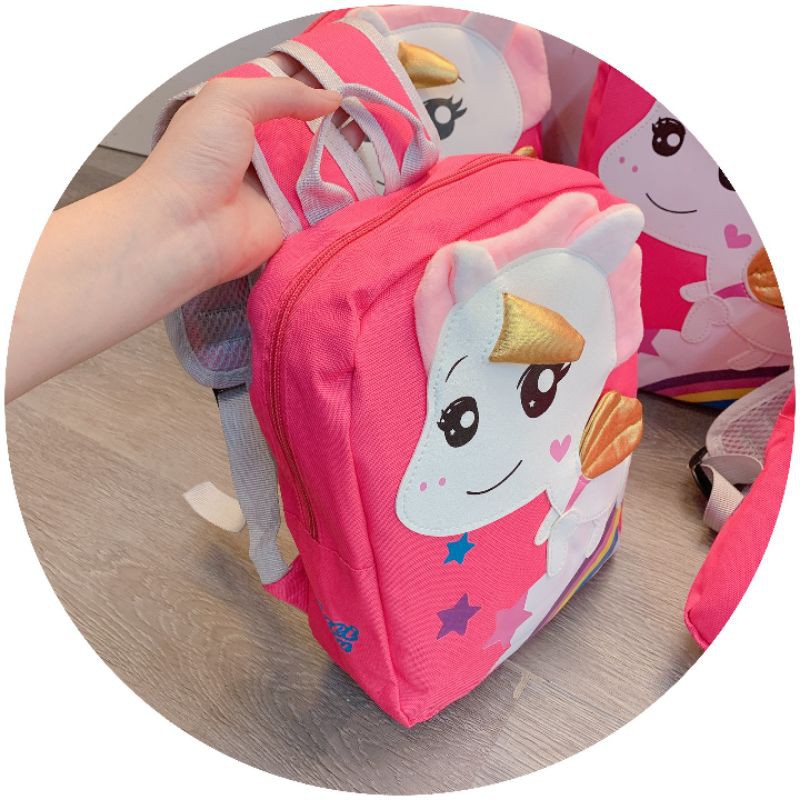 Balo Unicorn hồng