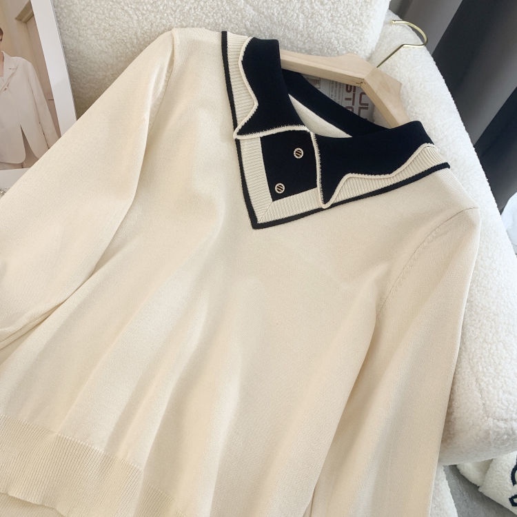 Áo sweater Giả Hai Lớp Dáng Ôm Thời Trang Mùa Thu Cho Nữ