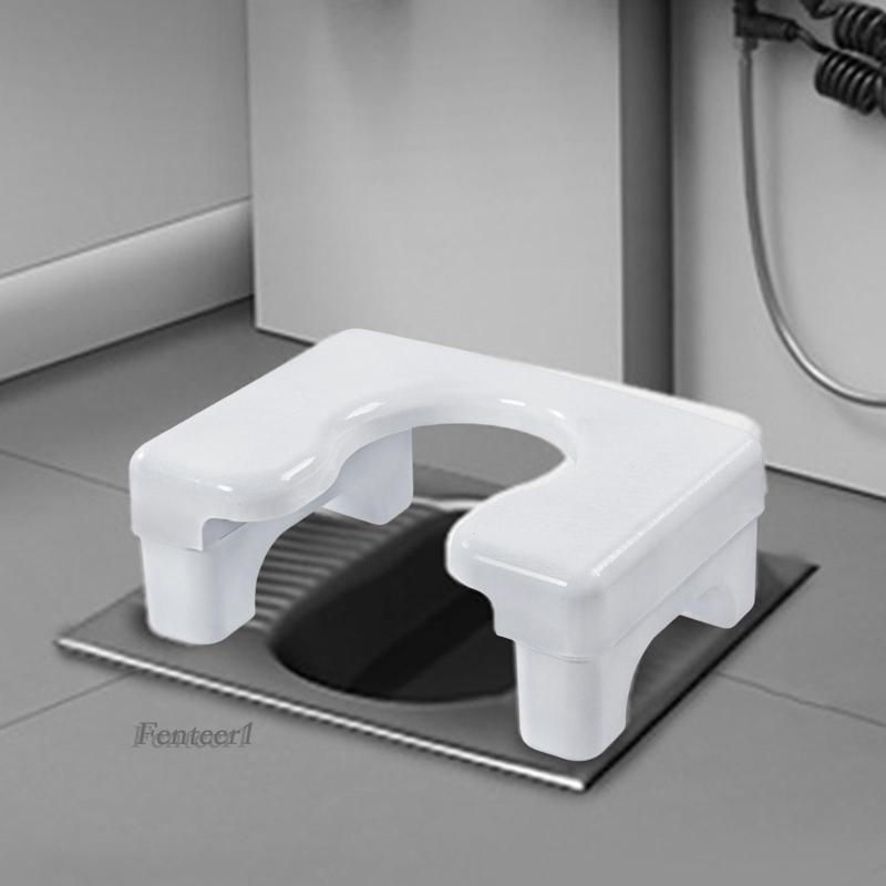 [Fenteer1] Ghế Ngồi Toilet Di Động Ổn Định Dễ Lau Chùi Cạnh Tròn Không Trượt Cho Phòng Tắm Khách Sạn Ngoài Trời
