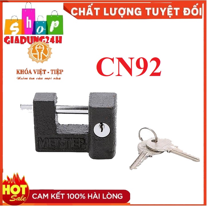 Ổ Khoá Việt Tiệp Cầu Ngang Gang 49 x 69 Ống Phi 10mm CN 92-GIADUNG24H