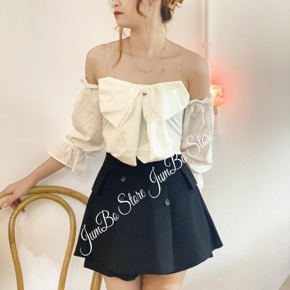 Quần Giả Váy Dáng Chữ A Thời Trang Cho Nữ Phối 6 Cúc Mẫu Mới Siêu Hot - JB502 ⚡ ་