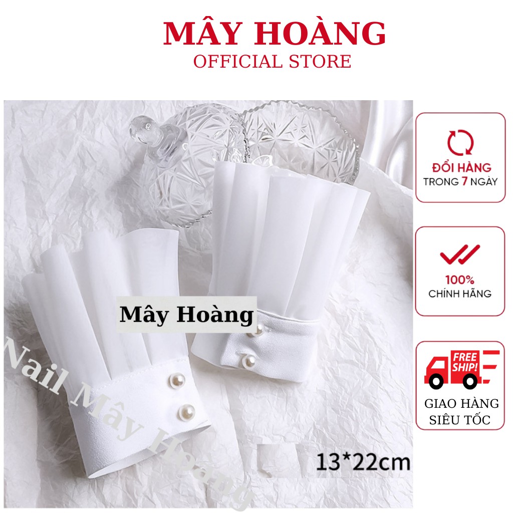 Ống tay áo chụp ảnh nail sang chảnh