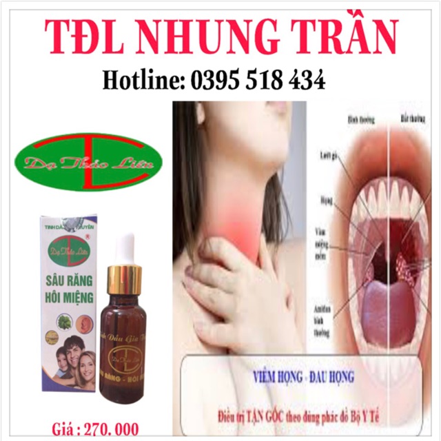 Tinh dầu gia truyền răng miệng dạ Thảo Liên