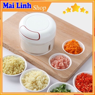 Máy Xay Cầm Tay Kéo Dây Đa Năng - Dụng Cụ Xay, Nghiền Nhỏ Tỏi Ớt Rau Củ Quả Siêu Tốc