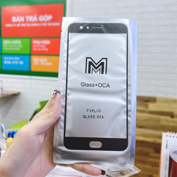 Kính ép OCA Oppo F3 Plus