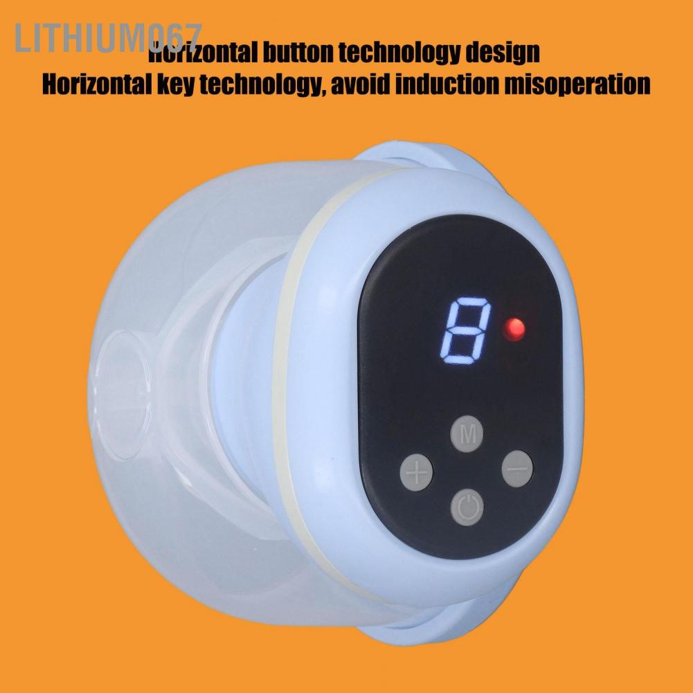 Lithium067 Máy hút sữa rảnh tay Máy hút sữa điện có thể đeo được 9 cấp độ điều chỉnh phím ngang chống trào ngược với 2 chế làm việc