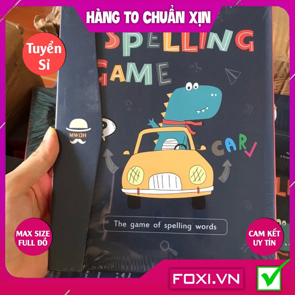 Bộ sách học vần spelling game-Sách giáo dục đầu đời cơ bản-giúp bé yêu phát triển não bộ 1 cách toàn diện-thông minh