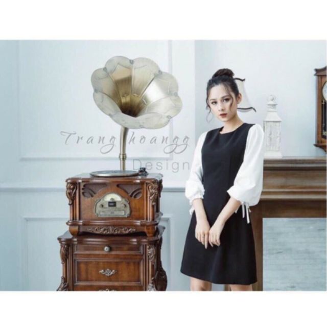 VÁY Umi tay nơ dễ thương / Đầm công sở thời trang