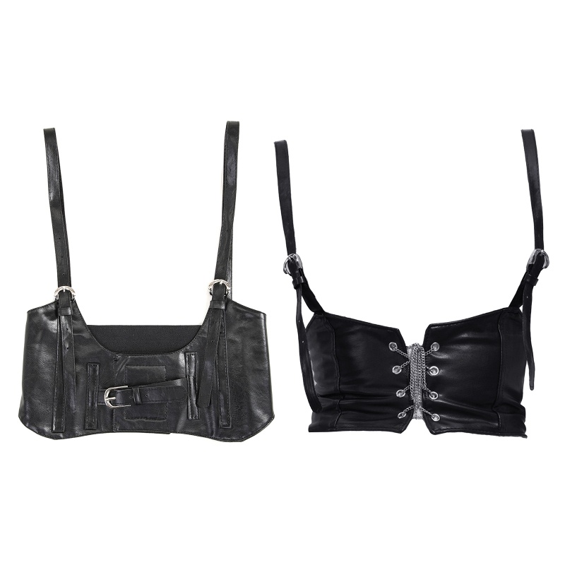 Đai Nịt Bụng Corset Da Phong Cách Punk Cá Tính Dành Cho Nữ