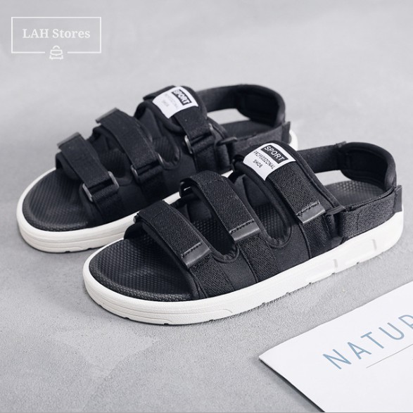 Dép sandal nam phong cách Unisex LAH STORES. Vải bố siêu chắc chắn. Quai hậu rời siêu chất. DSNAM03