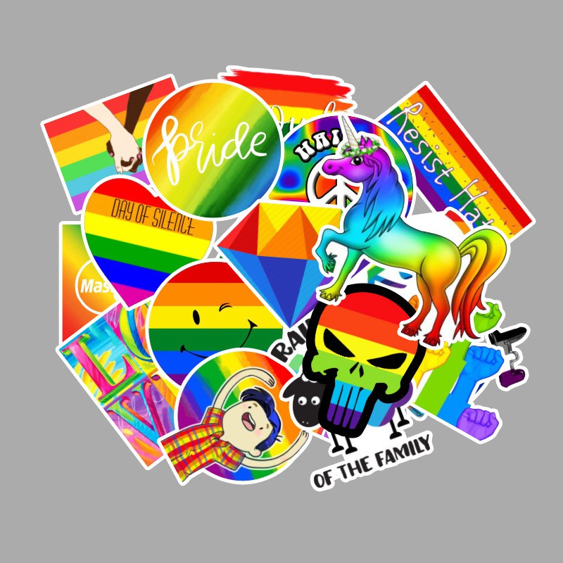 Hình Dán Sticker Chất Liệu PVC Chống Thấm Trang Trí Điện Thoại, Xe Máy, Laptop, Vali