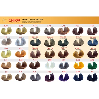 Thuốc nhuộm tóc chiko 10 mã đặc biệt