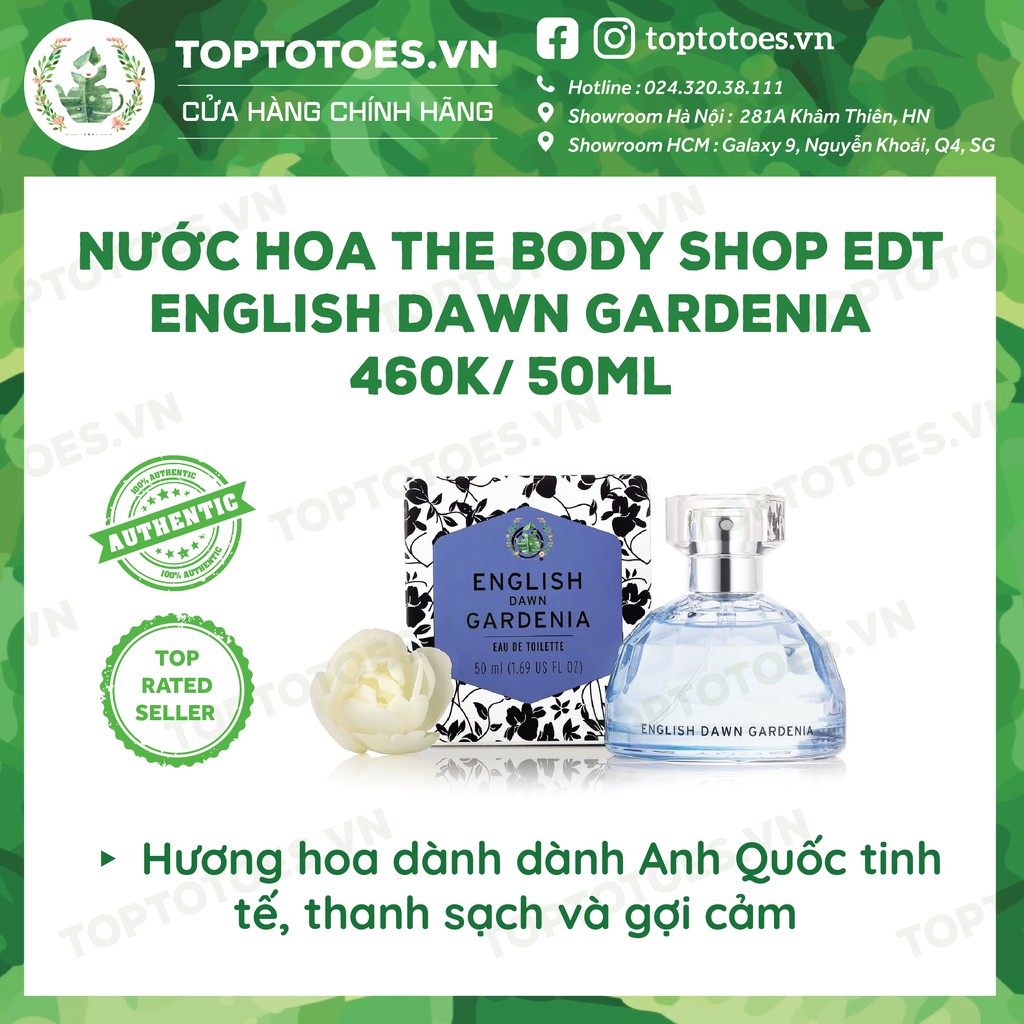 Nước hoa The Body Shop Japanese Cherry Blossom / English Dawn Gardenia / Fijian Lotus | BigBuy360 - bigbuy360.vn