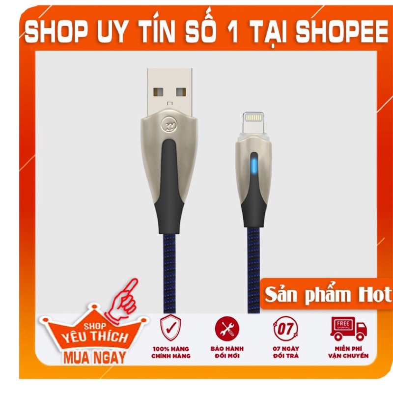 [Mua 1 tặng 1]-Cáp sạc tự ngắt khi đầy pin cho iphone/ipad chính hãng microcom OP5