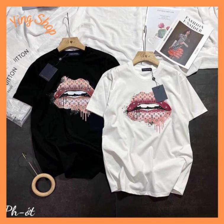 Áo phông nữ giấu quần form rộng  L  V hình môi em nhìn phát là say đắm, áo thun rộng giấu quần (cam kết video tự quay) | BigBuy360 - bigbuy360.vn