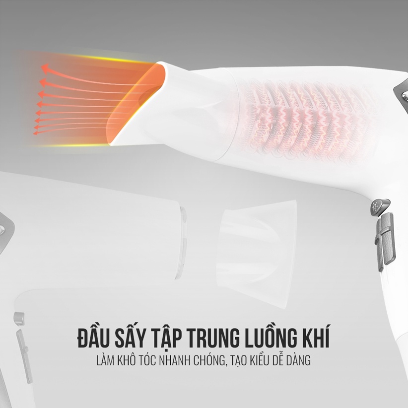Máy sấy tóc Elmich HDE-1820 - Công suất 2000W - Hàng chính hãng