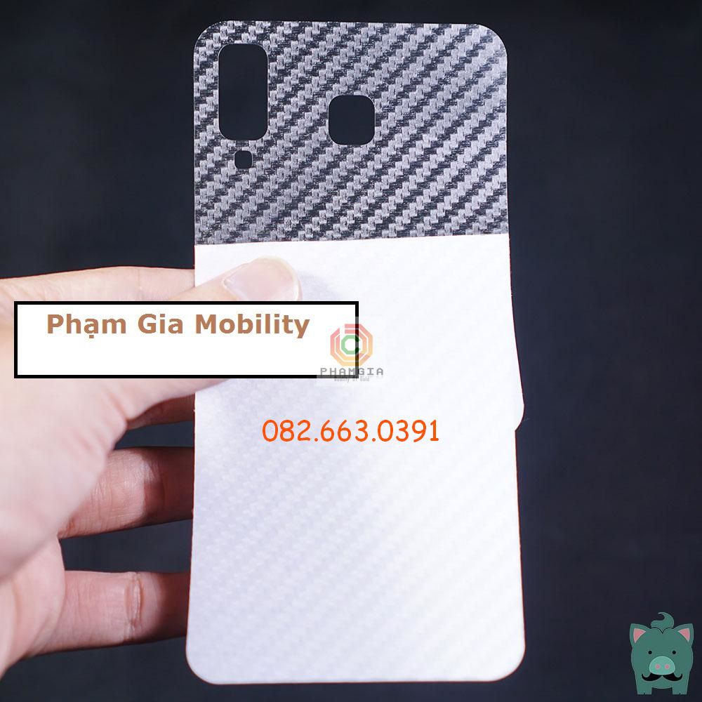Miếng dán mặt lưng skin carbon Samsung Galaxy A8 Star/ A9 Star