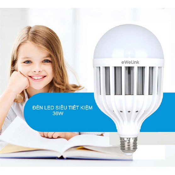 Bóng Đèn Led Tròn Tản Nhiệt 36W eWeLink