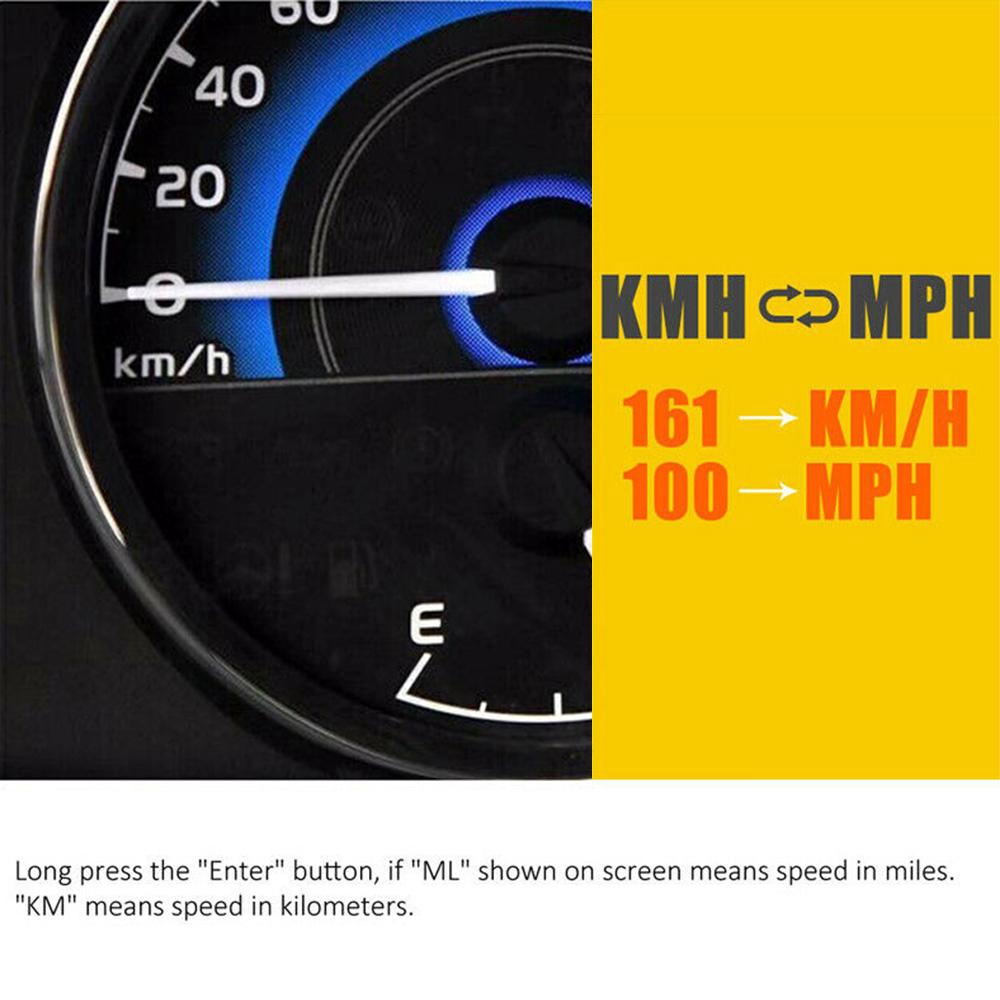 🚗OF Xe hơi Đồng hồ tốc độ GPS kỹ thuật số Hiển thị tốc độ KM / h MPH Phù hợp cho Xe đạp Xe máy Phụ kiện xe máy C80